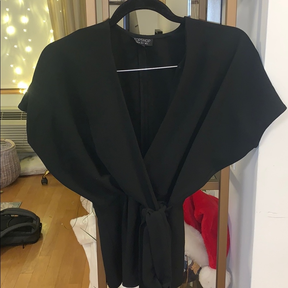 Tie front blouse